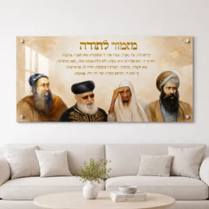 תמונת זכוכית מזמור לתודה רבנים